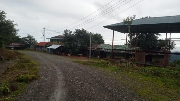ပိတ်ထားဆဲဖြစ်သည့် ကန်ပက်လက်မြို့လယ်ရှိ ကုန်စိမ်းဈေး - ဇွန်လ ၂၀၂၅ (ဓာတ်ပုံ - Salai Lin)